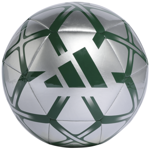 Adidas Fußball Starlancer Club Silver Metallic / Dark Green Gr. 5